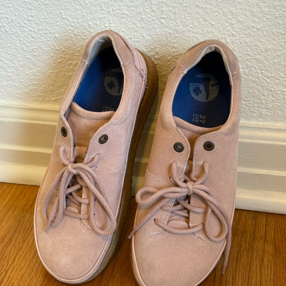 Birkenstock Pink Lace-Up Shoes